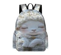 Cute Cartoon Sheep Backpack, Primary School Bags, Girls, Boys, Fashion, Casual, Backpacks, Travel Backpacks, 5