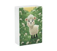 Cute Cartoon Sheep Cigarette Case Stylish Lightweight Pocket Holder Case for Smoke Waterproof Cigarette Dispenser Cigarettes Accessories for Outdoor Camping Hiking