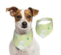 Cute Cartoon Sheep Pattern,Pet Bib Scarf Cats Dog Bandana Dogs Towel Bib Adjustable Pet Scarf,S