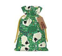 Cute Cartoon Sheep Printed Drawstring Gift Bags,Various Sizes, Bulk Plastic Packaging Bags
