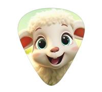 Cute Cartoon Sheep Professional Guitar Picks Set 12 PCS ABS Material Thin Medium Heavy with Storage Box for Guitar Ukulele
