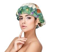 Cute Cartoon Sheep Satin Bonnet Silk Bonnet, Hair Bonnet For Sleeping, Soft Double Layer Silk Sleeping Cap Hair Wrap For Women Natural Curly Braided Long Hair
