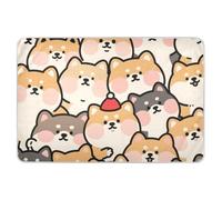 Cute Cartoon Shiba Inu Dog Extra Large Resuable Potty Training Pad Soft Absorbent Potty Training Mats Changing Cradle Mattress for Infant Baby , 52" L x 34" W