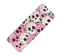 Cute Cartoon Skull Colorful Happy Halloween printed thin yoga mat non slip Thick 1 mm for outdoor non slip, with yoga mat bag carrier tapete para ejercicio 71x26 inches