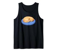 Cute Cartoon Sleeping Labrador Retriever Dog Tank Top