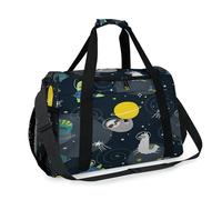 Cute Cartoon Space Travel Duffel Bag for Girls Boys Women Men Cute Sloth Weekend Overnight Bag Shoulder Tote Luggage Handbag for Travel Sports Gym