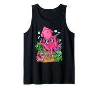 Cute Cartoon Squid Kawaii Ocean Animal Sealife Marine Life Tank Top