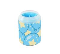 Cute Cartoon Star Ballon Blue Reusable Paw Washer Soft Silicone Bristles Essential For All Pets Owners for Medium to Large Dogs
