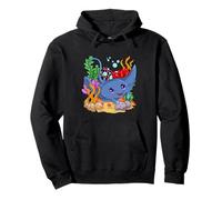 Cute Cartoon Stingray Kawaii Ocean Animal Sea Marine Life Pullover Hoodie