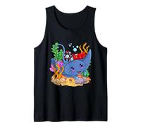 Cute Cartoon Stingray Kawaii Ocean Animal Sea Marine Life Tank Top