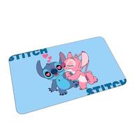 Cute Cartoon Stitch Pink Area Rugs for Bedroom Living Room Bathroom Rugs Bath Mat Door Mat Super Soft Memory Foam Design Non Slip and Absorbent 15.75 x 23.62 Inch