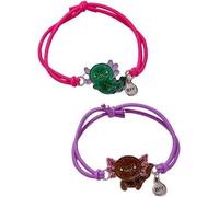 Cute Cartoon Temperature Sensing Bracelet Emotion Feeling Mood Bracelet Cute Turtle Frog Dinosaur Evil Eyes Salamander Color Changing Mood Bracelets for Couples BFF Friendship Jewelry Gifts