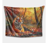 Cute cartoon tiger pattern blanket, made of super soft wool, suitable as a gift for boys, girls, children, teenagers and adults on the sofa. (03,31 * 40in)