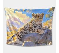 Cute cartoon tiger pattern blanket, made of super soft wool, suitable as a gift for boys, girls, children, teenagers and adults on the sofa. (04,31 * 40in)