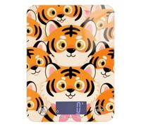 Cute Cartoon Tigers Orange Portable Food Scale mini 11lb/0.18oz, 5kg/5g mini Scales with 4 Unit for Weight Loss Keto Baking (Batteries not Included)