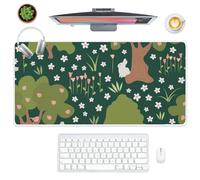 Cute Cartoon Trees Desk Mat Mouse Mats for Desk with Non-Slip Rubber Base Smooth Face Large Mouse Pad 80X40 cm Mousemat Decor Accessories Home Gifts Mousepad Gaming for School Home Office Gaming