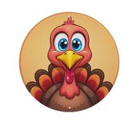 Cute Cartoon Turkey Bird Design Metal Tin Sign