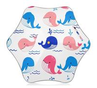 Cute Cartoon Whales Pastel Blue Kids Umbrella Girls Long Handle Parasol Boy Umbrellas for Rain Mouse Toddlers Sun Umbrella Uv Protection