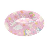 Cute Cartoon White Rainbow Unicorns Stars Pink Pet Dog Bed Donut Cuddler Dog Cave Bed for Extra Small Size Pets Supplies S