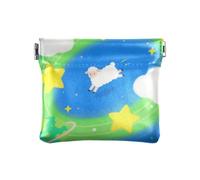 Cute Cartoon White Sheep Fashion Women Leather Cash Wallet Decorative Pocket Purse Makeup Bag for Men Women Travel monederos de Mujer para monedas