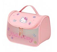 Cute Cartoon Womens Toiletry Bag, PU Leather Translucent Waterproof Toiletries Bag, Travel Makeup Bag Organizer, Pink
