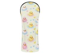 Cute Cartoon Yellow Duck Golf Cover Set Pu Leather with Number Tags for Driver, Woods and Hybrid golf club covers