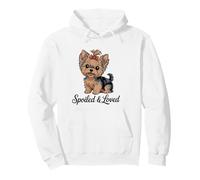 Cute Cartoon Yorkshire Terrier, Spoiled & Loved Pullover Hoodie