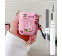 Cute Case for Airpod 2nd 1st Generation Case, Funny 3D Cartoon Kawaii Cool Airpods Cases Cover Skin with Cleaning Kit & Keychain for Apple Air pod Gen 2 & 1 for Boys Girls Kids Teen,Pink PStar