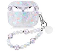 Cute Case for Airpod Pro 2 with Pearl Lanyard Girly Cover Compatible with AirPods Pro 2nd Generation (2022) Shell for Women