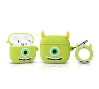 Cute Case for AirPods 4th Generation, for AirPods 4 Wireless Earbuds, XMBYGY Silicone Cartoon Charging Case Shockproof Protective Headphones Cover with Carabiner for Man Woman Teen