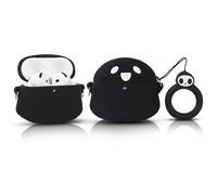 Cute Case for AirPods 4th Generation, for AirPods 4 Wireless Earbuds, XMBYGY Silicone Cartoon Charging Case Shockproof Protective Headphones Cover with Carabiner for Man Woman Teen