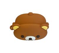 Cute Case for Airpods Pro, Funny Bear Lion Animal Silicone Soft Rubber Cover Skin with Anti-Lost Keychain (Bear Case)