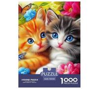 Cute Cat 1000 Piece Jigsaw Puzzle For Adults Challenging Game Stress Relief Puzzle Exercise The Memory of The Brain for The Whole for Women, Gifts for Men 70x50cm/1000pcs