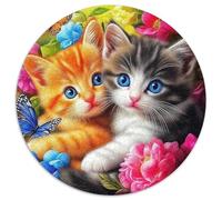 Cute Cat 1000 Piece Jigsaw Puzzle for Adults Lovely Kitten Colourful Jigsaws Educational Games Creativity & Gift Giving 1000pcs (67.5x67.5cm)