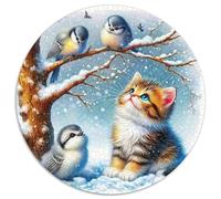 Cute Cat 1000 Piece Jigsaw Puzzle for Kids And Adults Lovely Kitten Colourful Jigsaws Challenge Games Fun Present & Activity 1000pcs (67.5x67.5cm)