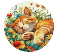 Cute Cat 1000 Piece Jigsaw Puzzle for Women, Men Lovely Kitten Colourful Jigsaws Challenge Games Creativity & Gift Giving 1000pcs (67.5x67.5cm)