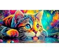 cute-cat 1000 Piece Jigsaw Puzzles for Adults Educational Games Jigsaw Puzzle Home Decoration for Adults and Kids Age 12 Years Upcute-cat38x52cm/1000pcs
