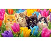 cute-cat 1000 Piece Jigsaw Puzzles for Adults Family Challenge Toys Jigsaw Puzzle Home Decors for Adults and Kids Age 12 Years Up 38x26cm/1000pcs