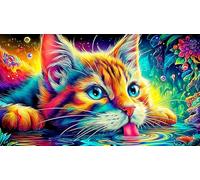 cute cat 1000 Piece Puzzle for Adults - Fun and Challenging Family Game Great Gift Idea Home Activity 38x52/1000pcs