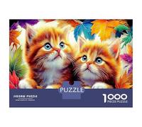 Cute Cat 1000 Pieces Cognitive Development Puzzle: For Learning And Fun Looking Up Kittens at Home, A Great Gift Idea for Educational Play And Skill Building 38x26cm/1000pcs