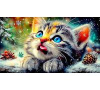 cute-cat 1000 Pieces Jigsaw Puzzles for Adults Challenging Game Jigsaw Puzzle Home Decoration for The Whole for Women, Gifts for Men 38x52cm/1000pcs