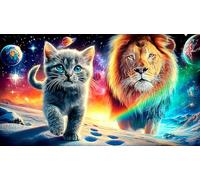 cute-cat 1000 Pieces Jigsaw Puzzles for Adults Challenging Game Jigsaw Puzzle Home Decors for Men Women Elders Seniorscute-cat38x26cm/1000pcs