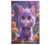 Cute Cat 1000 Pieces Jigsaw Puzzles For Adults Suitable For Children 12 And Up Wooden Puzzle （78×53cm）