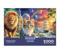 Cute Cat (80)_2Masterful 1000-Piece Jigsaw Puzzles for Adults A Complete Set of Challenging Educational Puzzle Game Pieces - An Intellectually Stimulating Gift for Adult And Teenage Enthusiasts Age 1