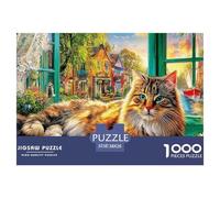 Cute Cat (88)_4Masterful 1000-Piece Jigsaw Puzzles for Adults A Complete Set of Challenging Educational Puzzle Game Pieces - An Intellectually Stimulating Gift for Adult And Teenage Enthusiasts Age 1