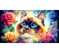 cute cat Adult Jigsaws Puzzle 1000 Piece - Recycled Paper Educational Decompression Wall Decoration 38x52/1000pcs