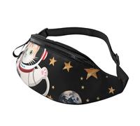 Cute cat Astronaut Printed Chest Pack Waist Bag for Men Women Running Belt Bag Fanny Packs Chest Bags Travel Hiking Daypack