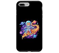Cute Cat Astronaut Surfing Pizza Space Case for iPhone 7 Plus/8 Plus