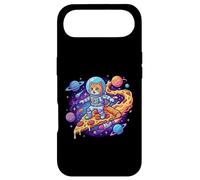 Cute Cat Astronaut Surfing Pizza Space Case for iPhone Air
