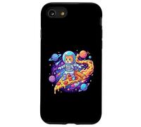 Cute Cat Astronaut Surfing Pizza Space Case for iPhone SE (2020) / 7/8